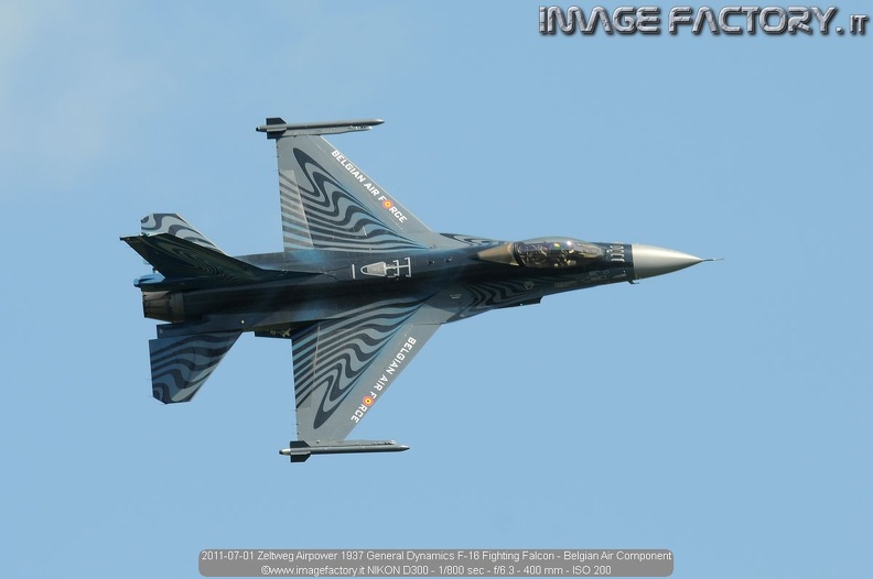 2011-07-01 Zeltweg Airpower 1937 General Dynamics F-16 Fighting Falcon - Belgian Air Component.jpg